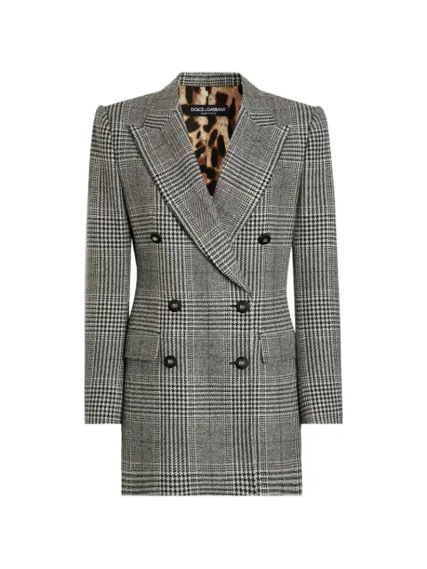 Dolce & Gabbana glen-plaid double-breasted blazer