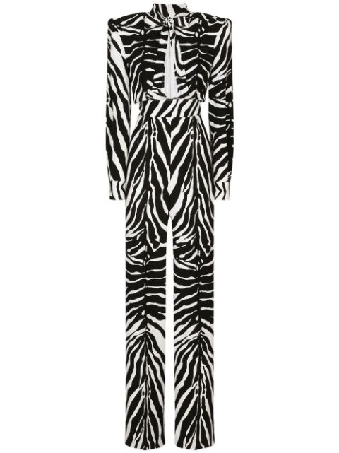 Dolce & Gabbana zebra-print jumpsuit