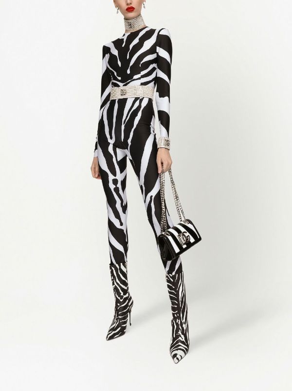 Dolce & Gabbana zebra-print Catsuit - Farfetch