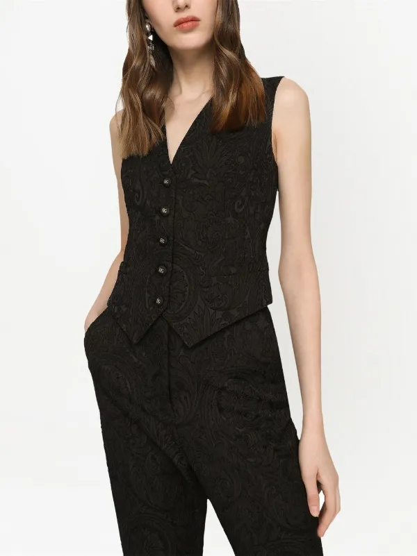 womens brocade vest