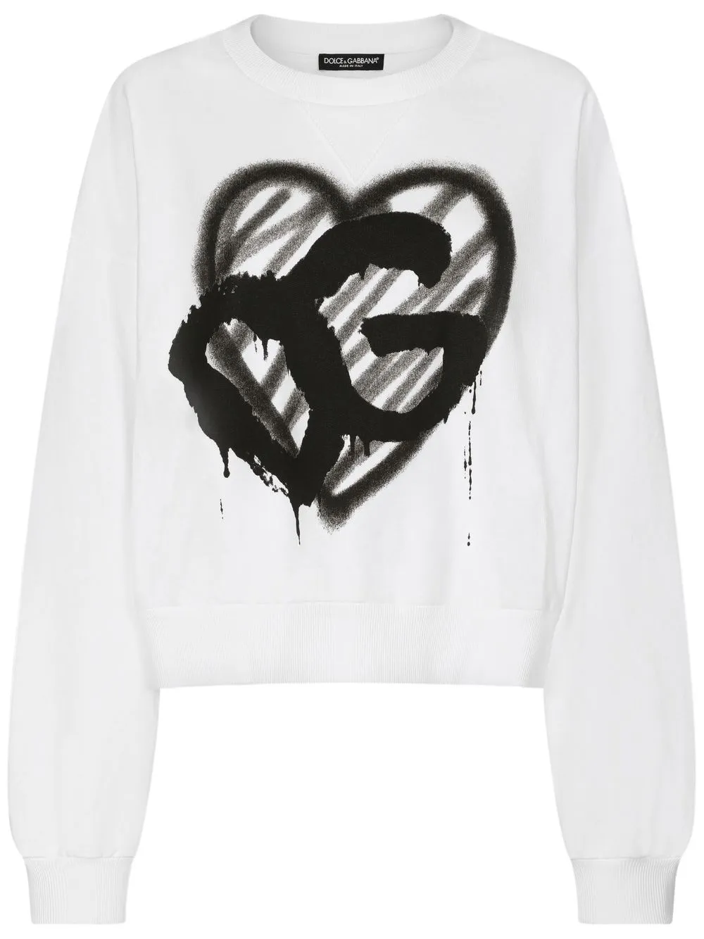 

Dolce & Gabbana graffiti logo-print sweatshirt - White