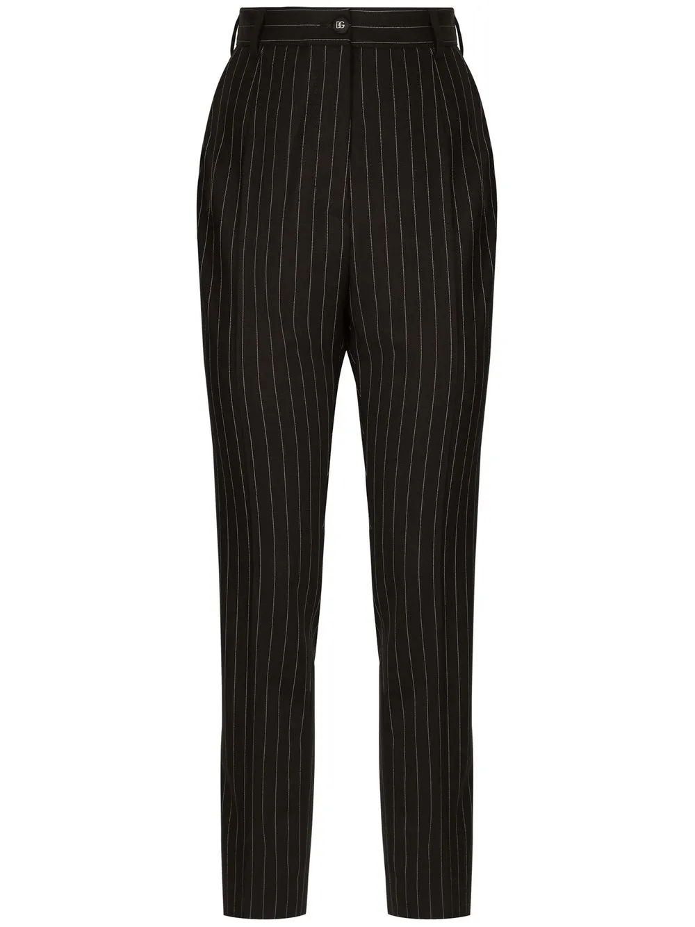 

Dolce & Gabbana striped tailored high-waist trousers - Black