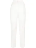 Dolce & Gabbana floral-brocade tailored trousers - White