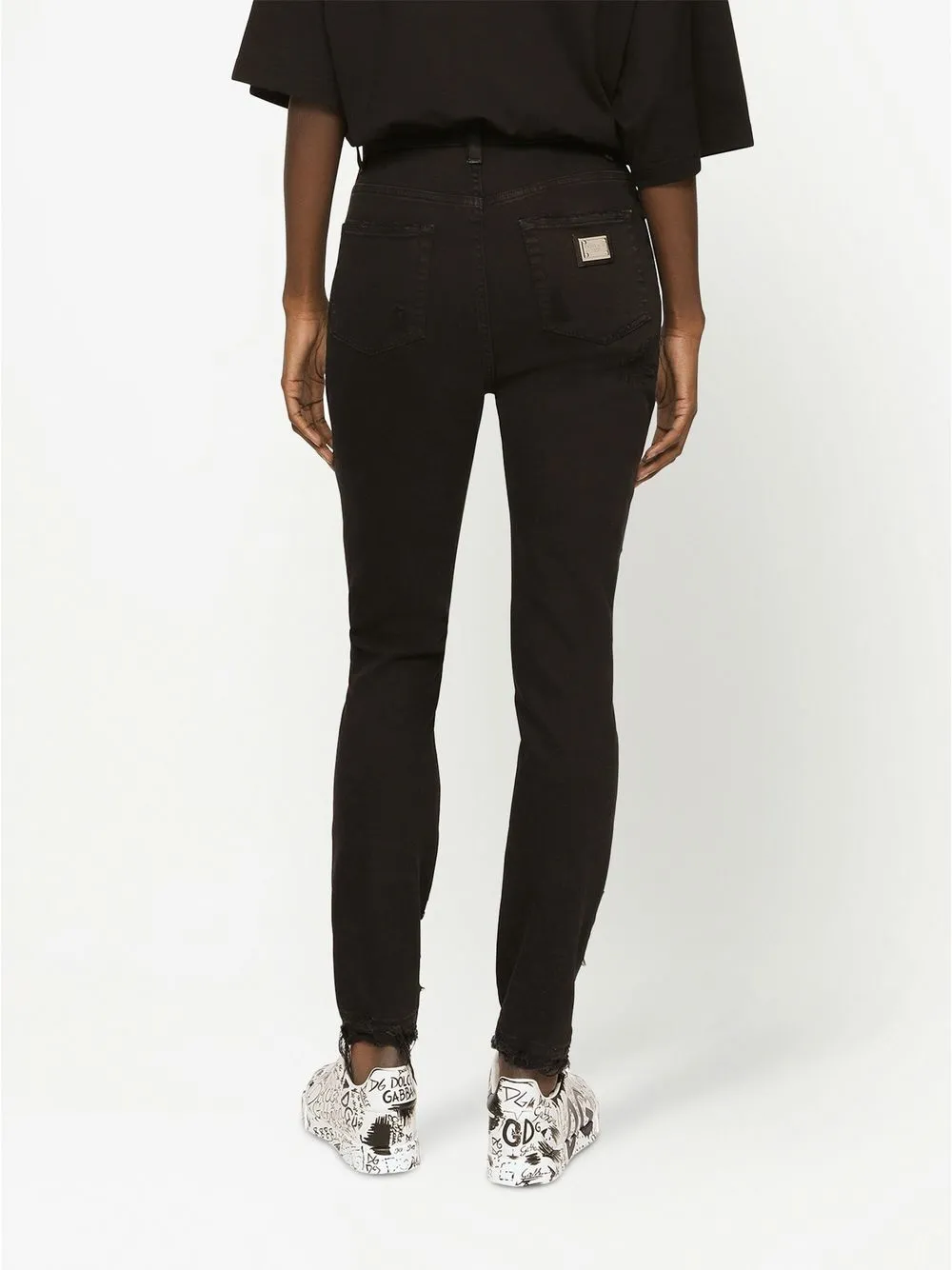 Dolce & Gabbana Audrey Studded Skinny Jeans | Black | FARFETCH