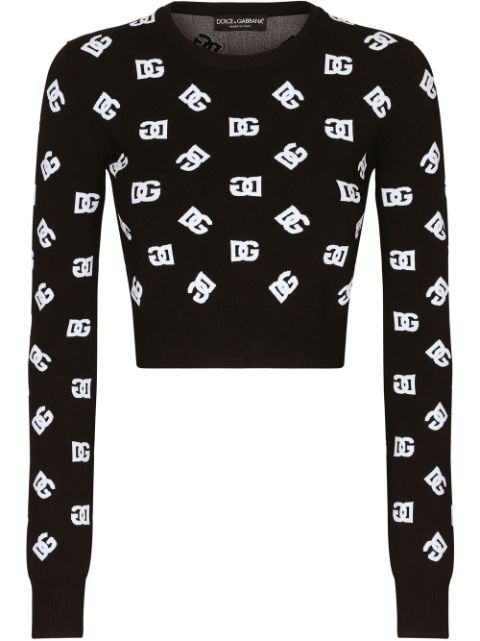 Dolce & Gabbana DG-logo jacquard jumper Women