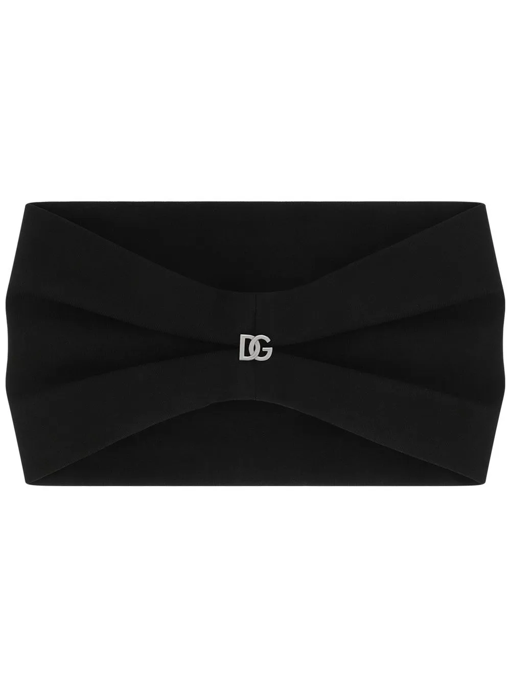 

Dolce & Gabbana logo plaque headband - Black