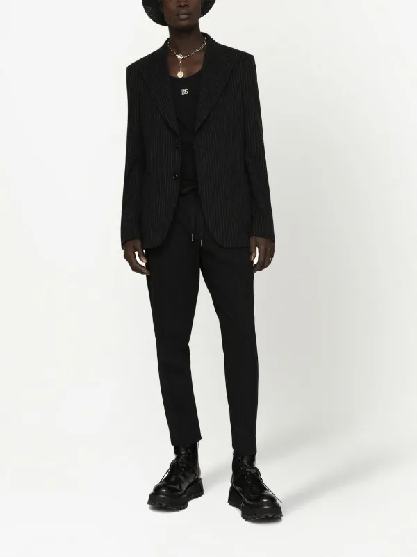 Dolce & Gabbana ドルチェ＆ガッバーナ ストライプ シングルジャケット