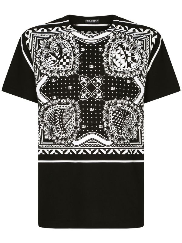 Dolce & Gabbana Bandana Print T-Shirt