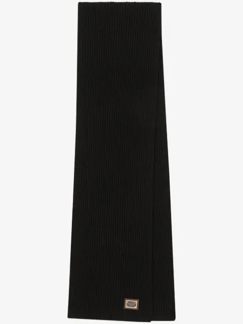 Dolce & Gabbana logo-tag cashmere scarf