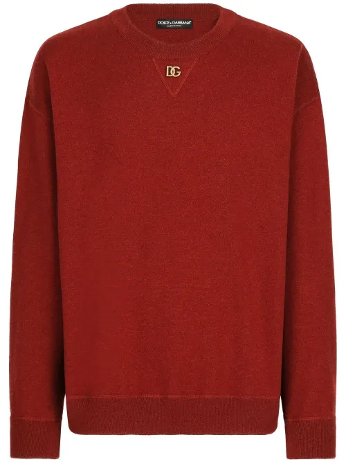 Pull en cachemire à logo DG - Dolce & Gabbana - Modalova