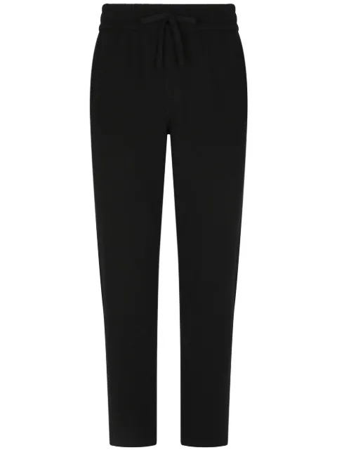 Dolce & Gabbana DG-logo cashmere track pants