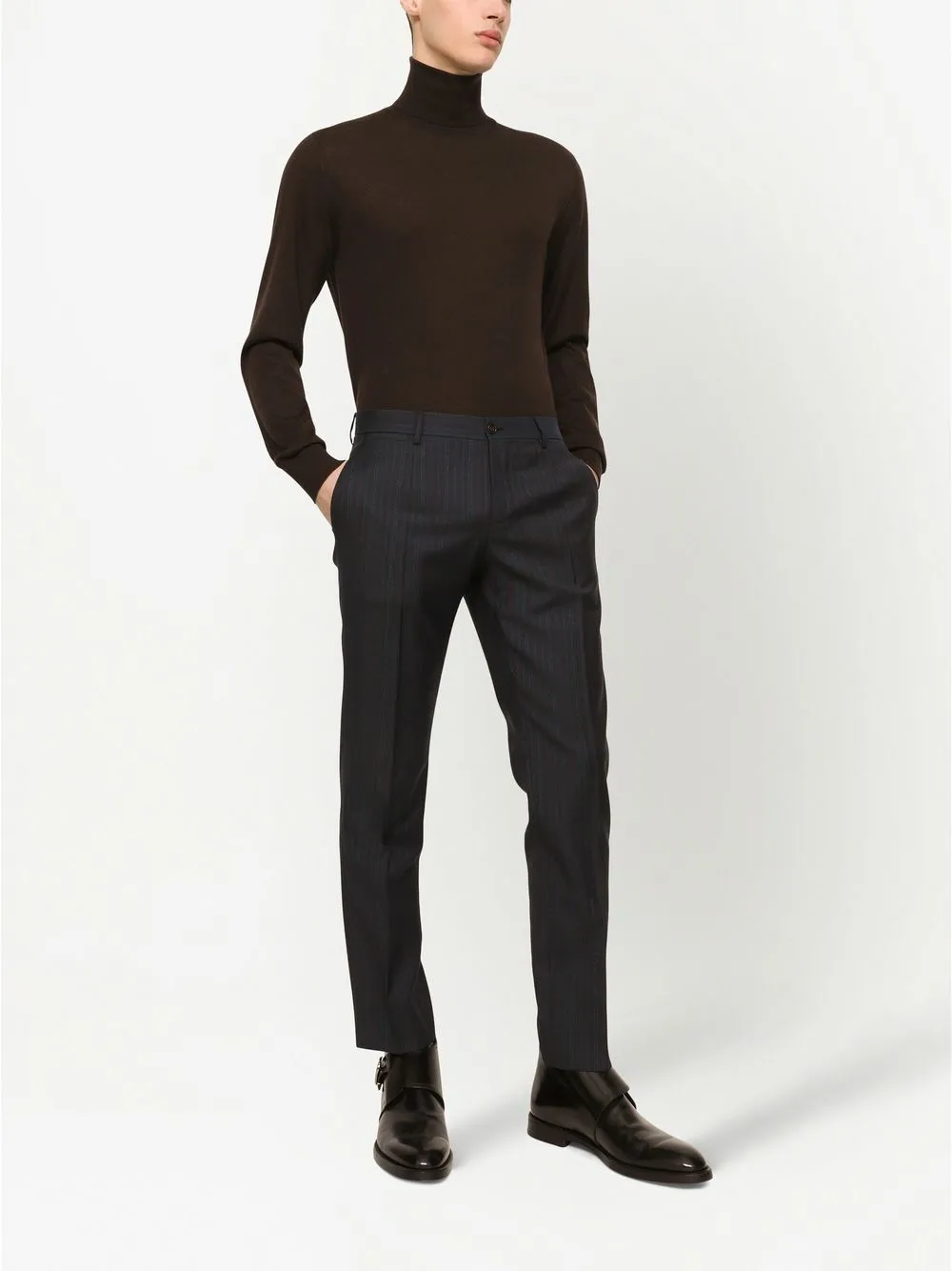 Dolce & Gabbana Kaschmirpullover Mit Rollkragen   Braun 