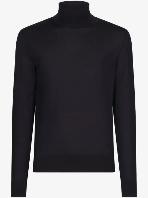 Dolce & Gabbana roll-neck cashmere-silk jumper