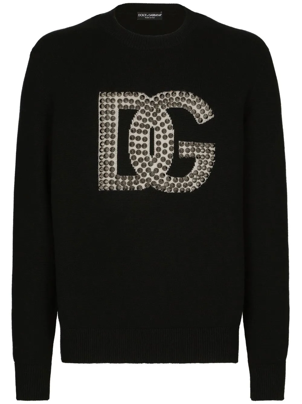 Dolce & Gabbana studded logo-detail jumper | Black | Image 1