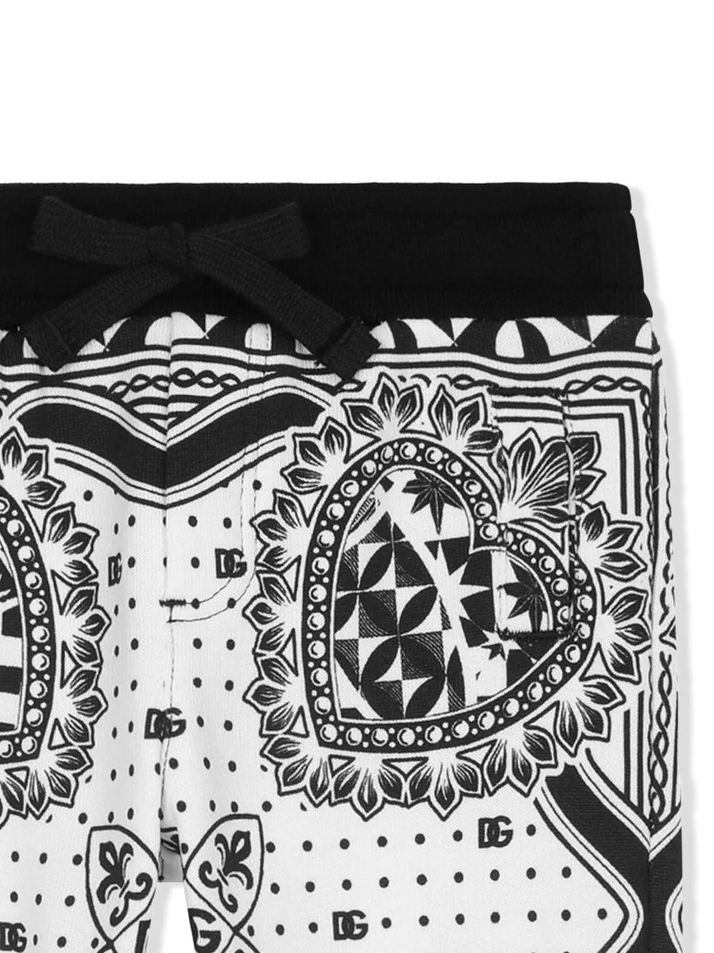  Dolce & Gabbana Kids Jogginghose Mit Bandana Print   Weiß 