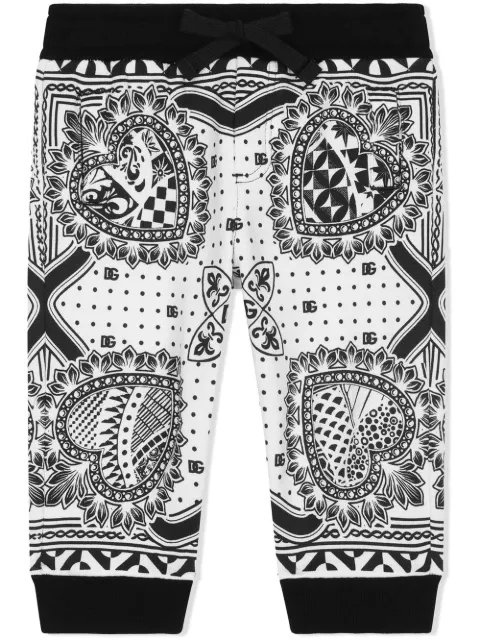 Dolce & Gabbana Kids pants con estampado de bandana
