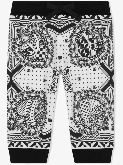 Dolce & Gabbana Kids bandana-print jersey track pants