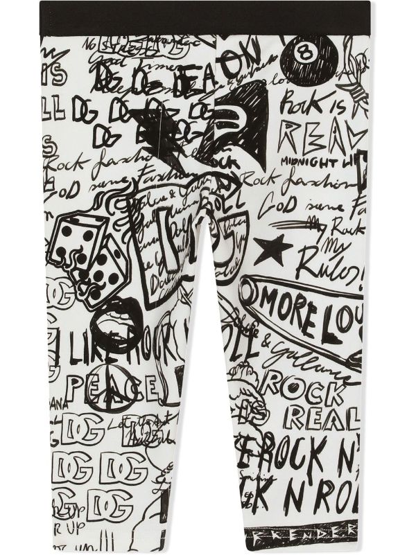 Dolce & Gabbana Kids graphic-print leggings