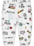 Dolce & Gabbana Kids rock-print jersey track pants - White