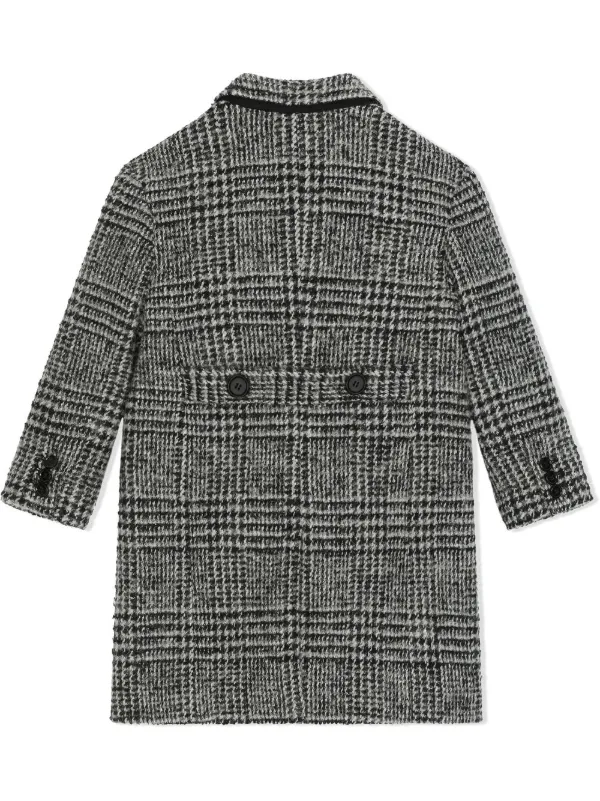 Monochrome check coat best sale