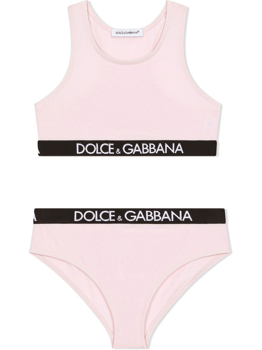 Image 1 of Dolce & Gabbana Kids logo-waistband underwear set