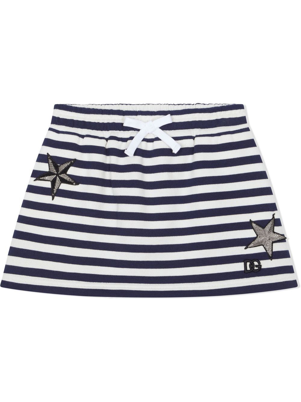 

Dolce & Gabbana Kids falda con parche de estrella - Azul