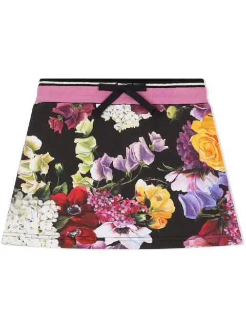 Dolce & Gabbana Kids floral-print mini skirt