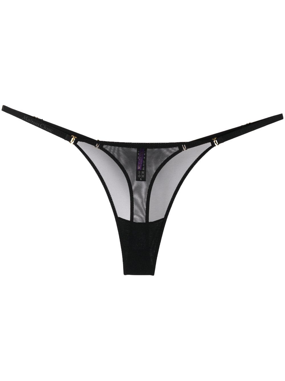 Maison Close Corps À Corps Thong In Black