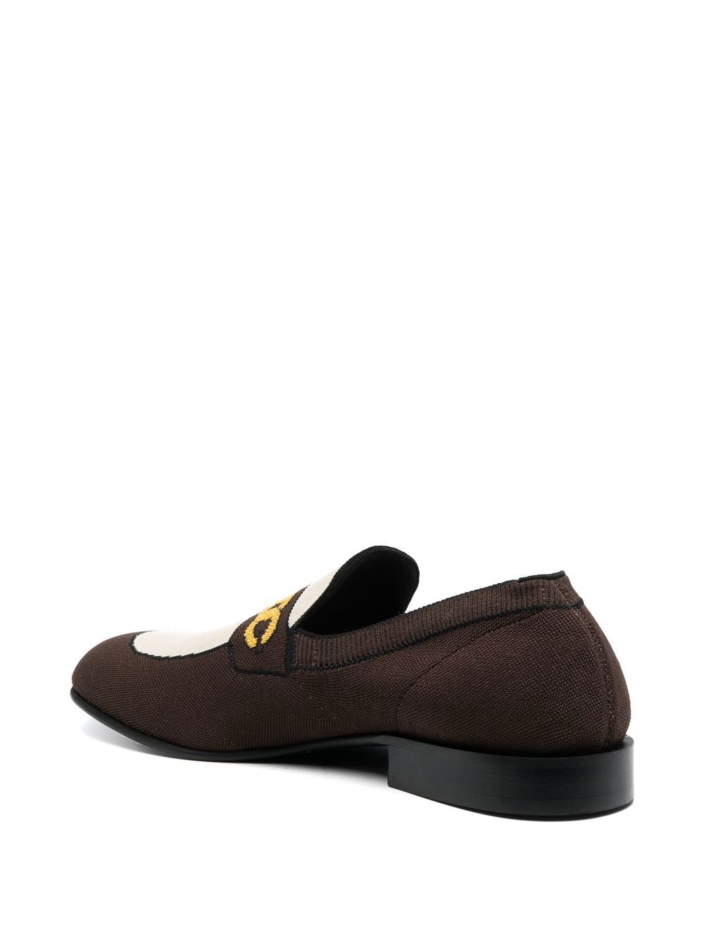 Marni sock-style chain-print loafers Men