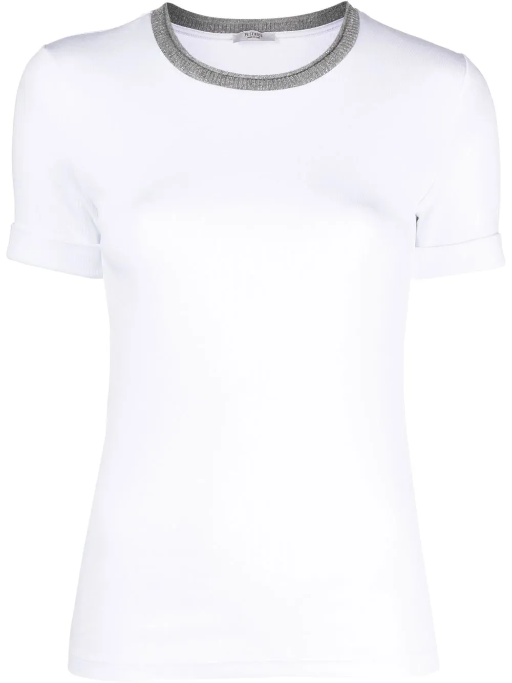 

Peserico playera con cuello redondo - Blanco