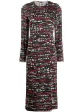 RED Valentino star-print dress - Black