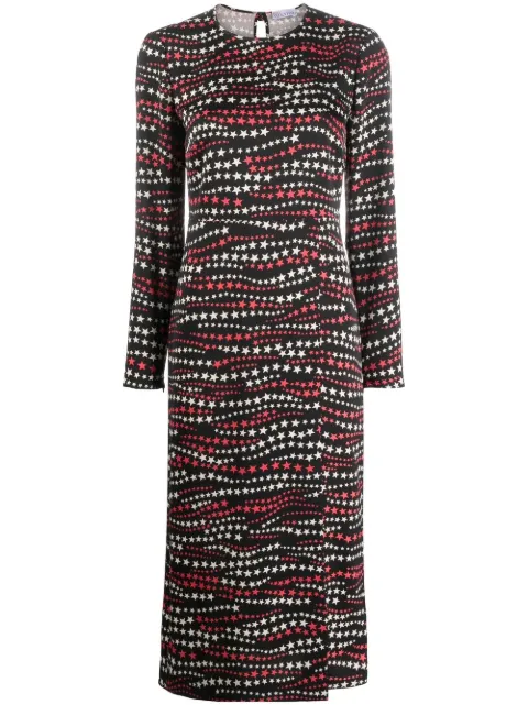 RED Valentino star-print dress