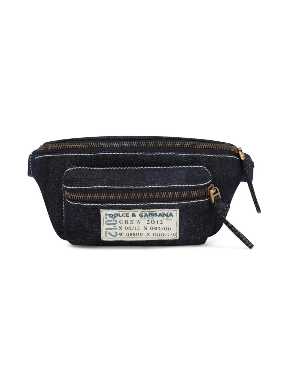 

Dolce & Gabbana Kids cangurera tipo bolsa crossbody con estampado gráfico - Azul