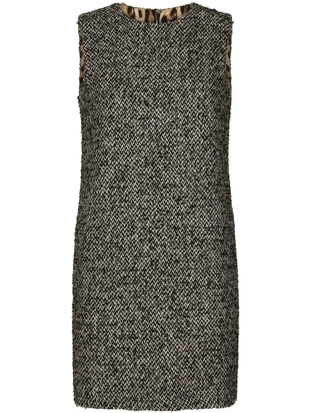 

Dolce & Gabbana tweed sleeveless shift dress - Grey