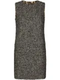 Dolce & Gabbana A-line tweed minidress - Grey