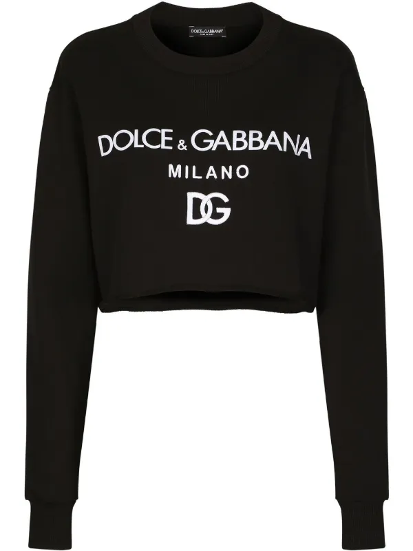 Dolce & Gabbana logo-print Cropped Sweatshirt - Farfetch