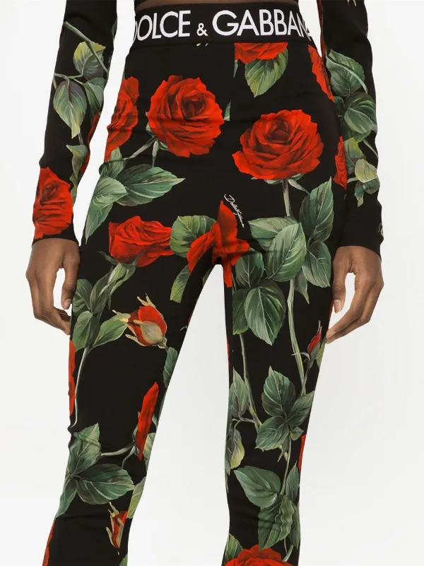 Dolce & Gabbana logo-print high-waist Leggings - Farfetch