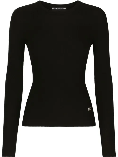 Pull en cachemire à logo DG - Dolce & Gabbana - Modalova
