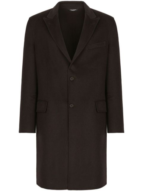 Dolce & Gabbana single-breasted cashmere coat Men