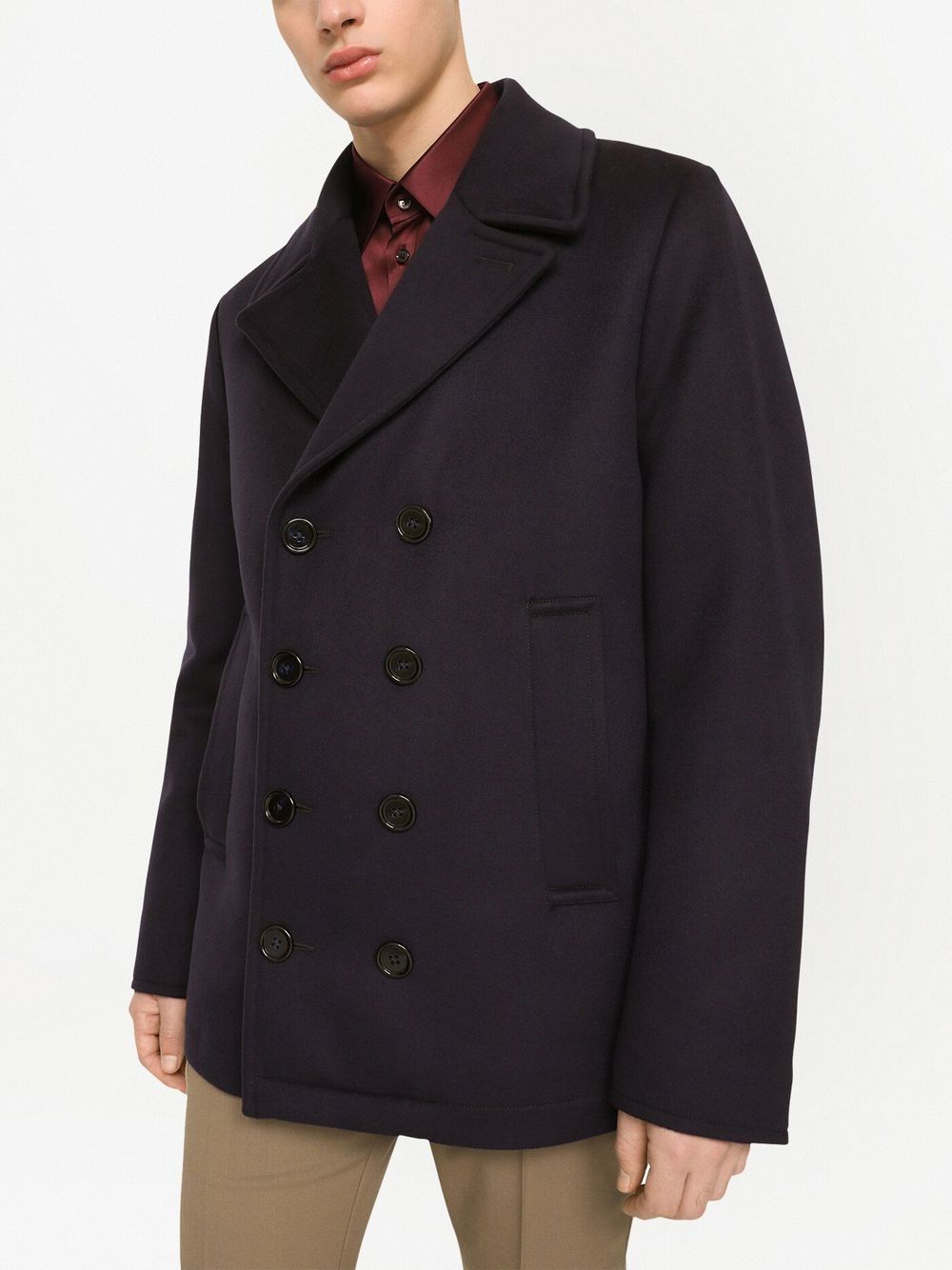 Dolce & Gabbana double-breasted cashmere peacoat Men