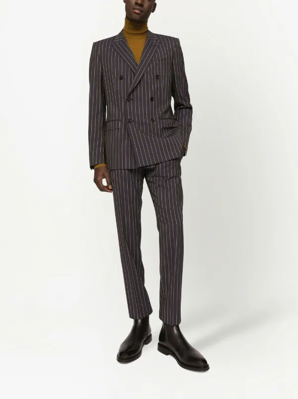 Dolce & Gabbana Pinstripe double-breasted Suit Jacket - Farfetch