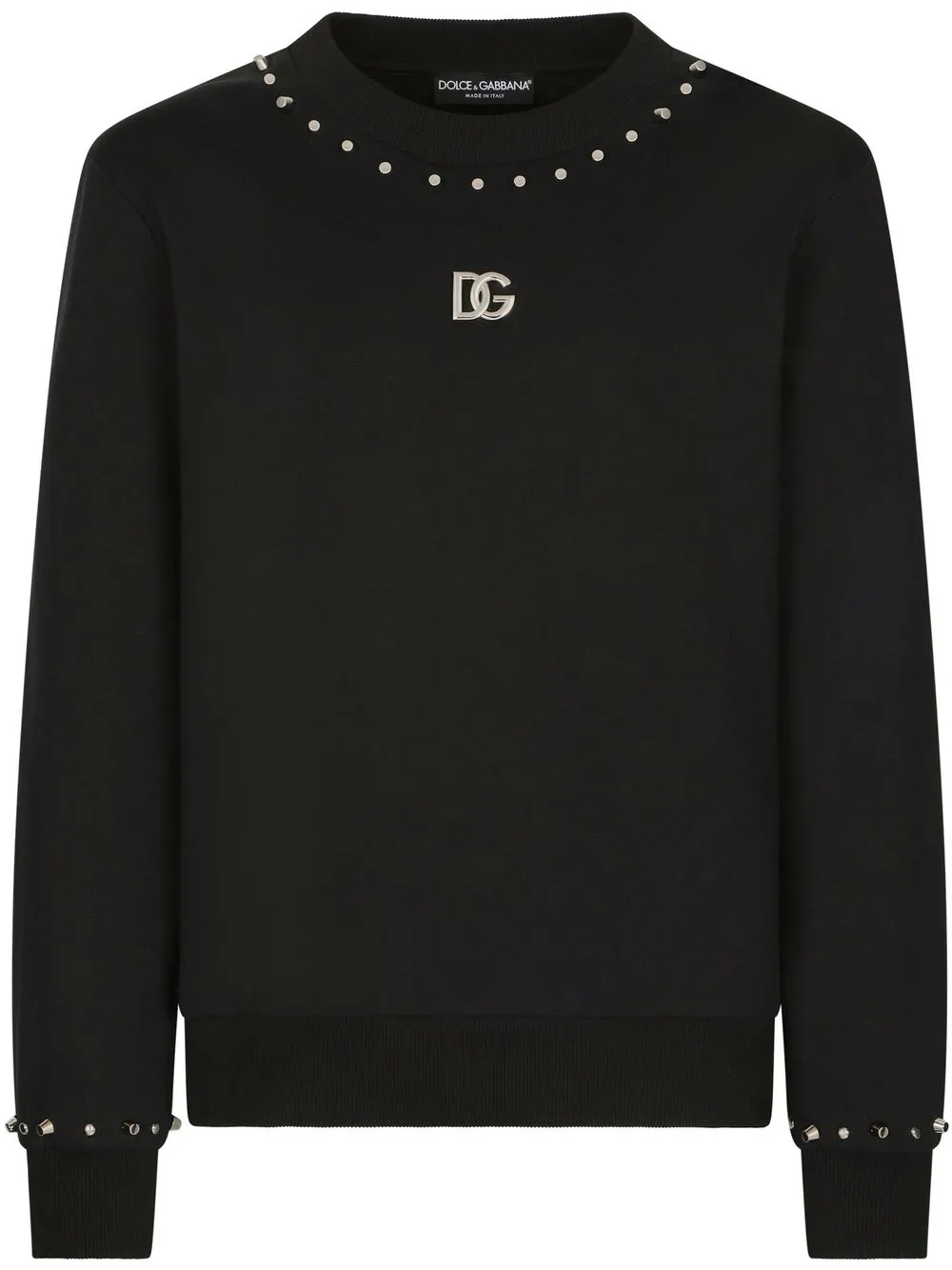 

Dolce & Gabbana sudadera con logo y apliques - Negro