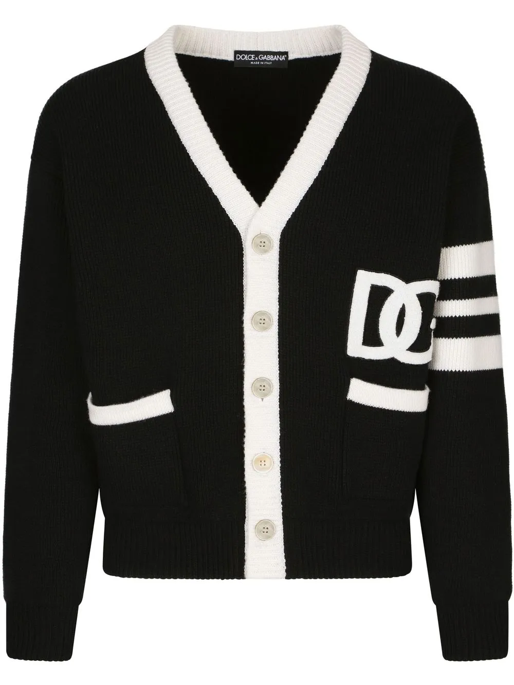 Dolce & Gabbana DG-logo fisherman's-knit Cardigan - Farfetch