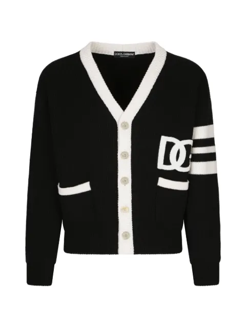 Dolce & Gabbana DG 로고 피셔맨 니트 가디건