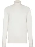Dolce & Gabbana roll-neck cashmere-silk jumper - White