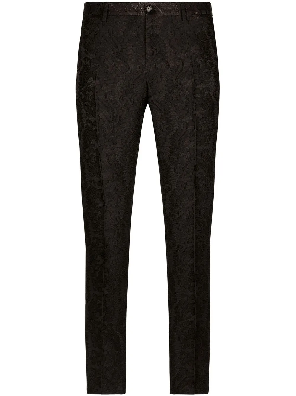 

Dolce & Gabbana pantalones en jacquard - Negro