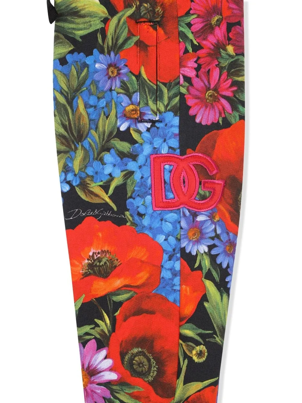 Dolce & Gabbana Kids Jogginghose Mit Blumen Print   Rot 