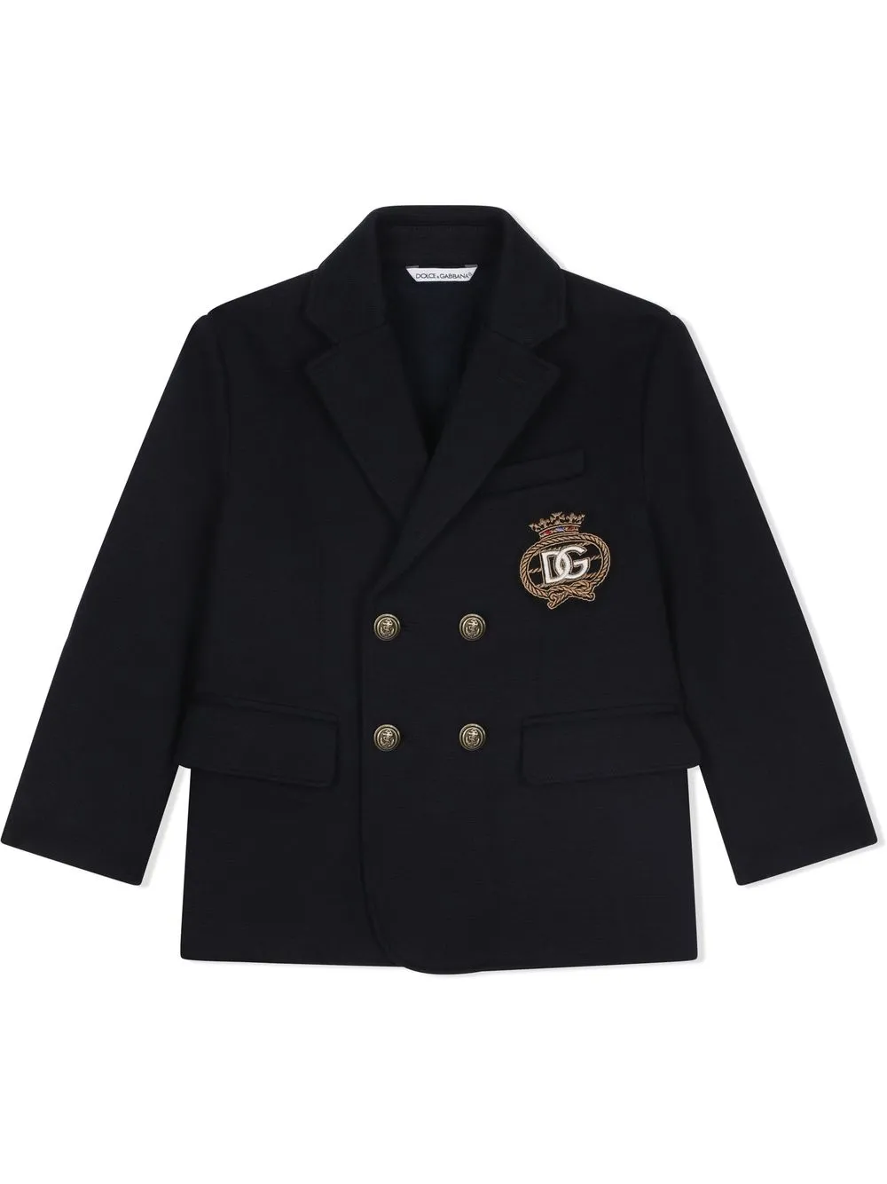 

Dolce & Gabbana Kids chamarra con doble botonadura - Azul