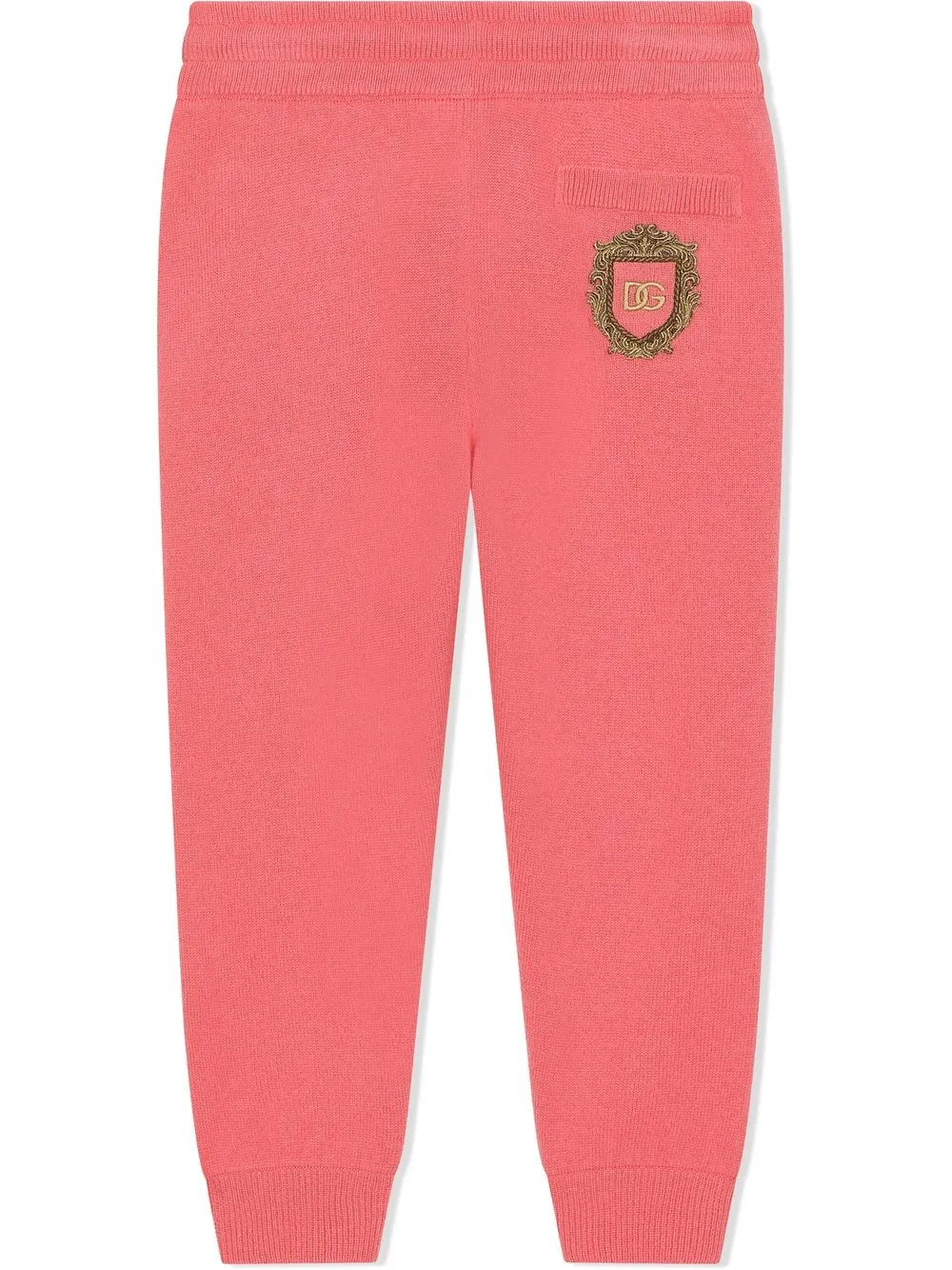 Dolce & Gabbana Kids Joggingbroek met logopatch - Roze