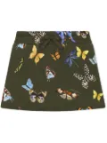 Dolce & Gabbana Kids butterfly-print jersey skirt - Green
